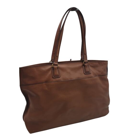 Fossil Leather Tote Bag - Picture 3 of 16
